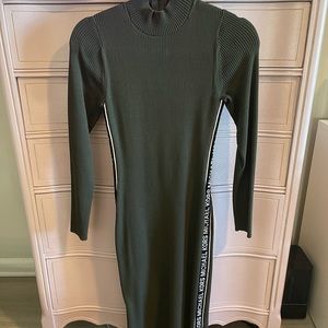 Michael Kors Mock neck logo Sweater Knit Dress